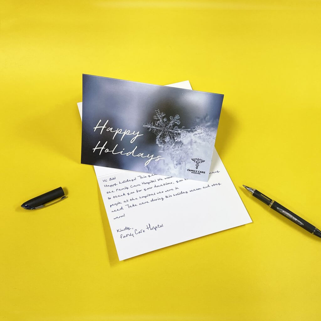 Holiday Card Yellow