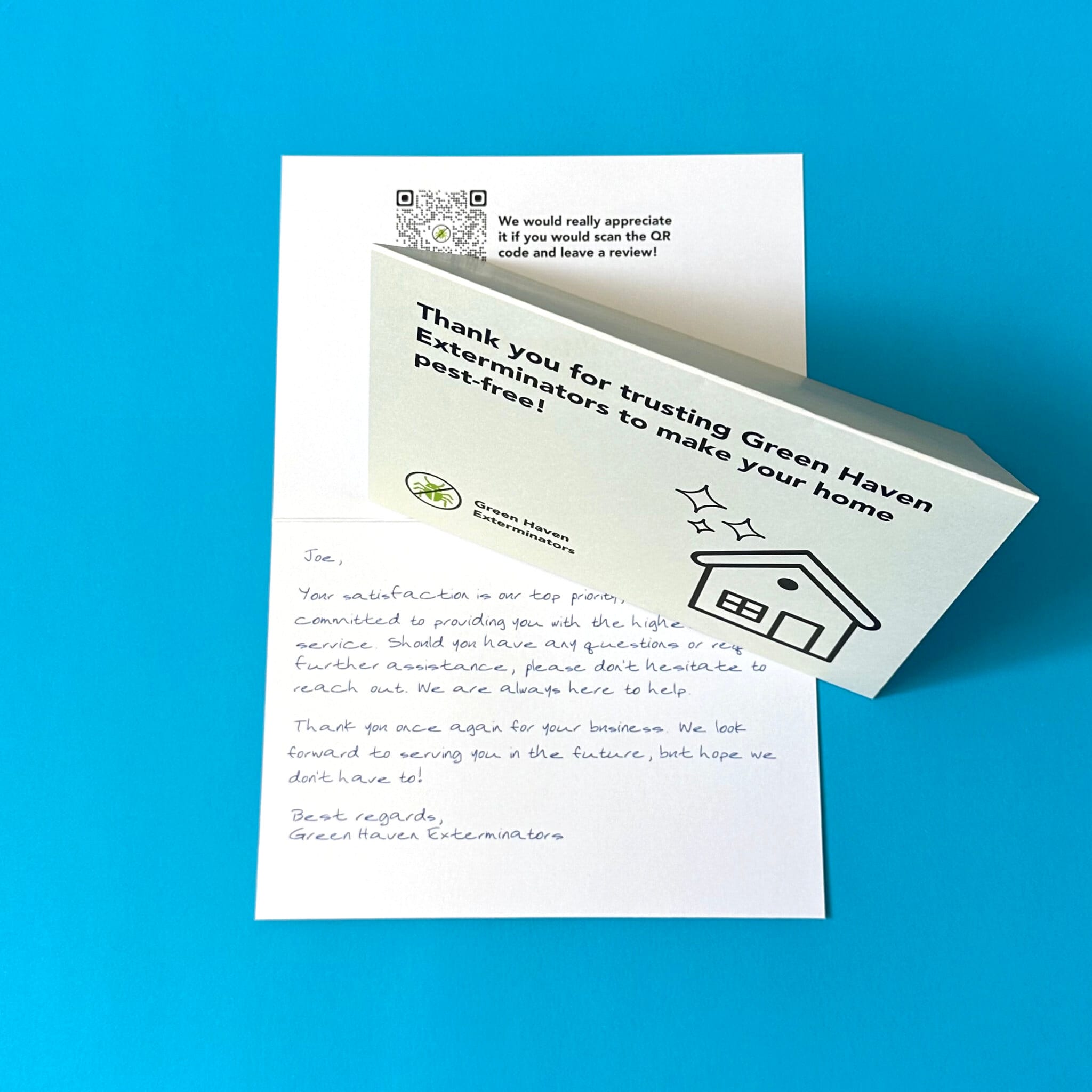 Direct Mail Tent Card for Home Services