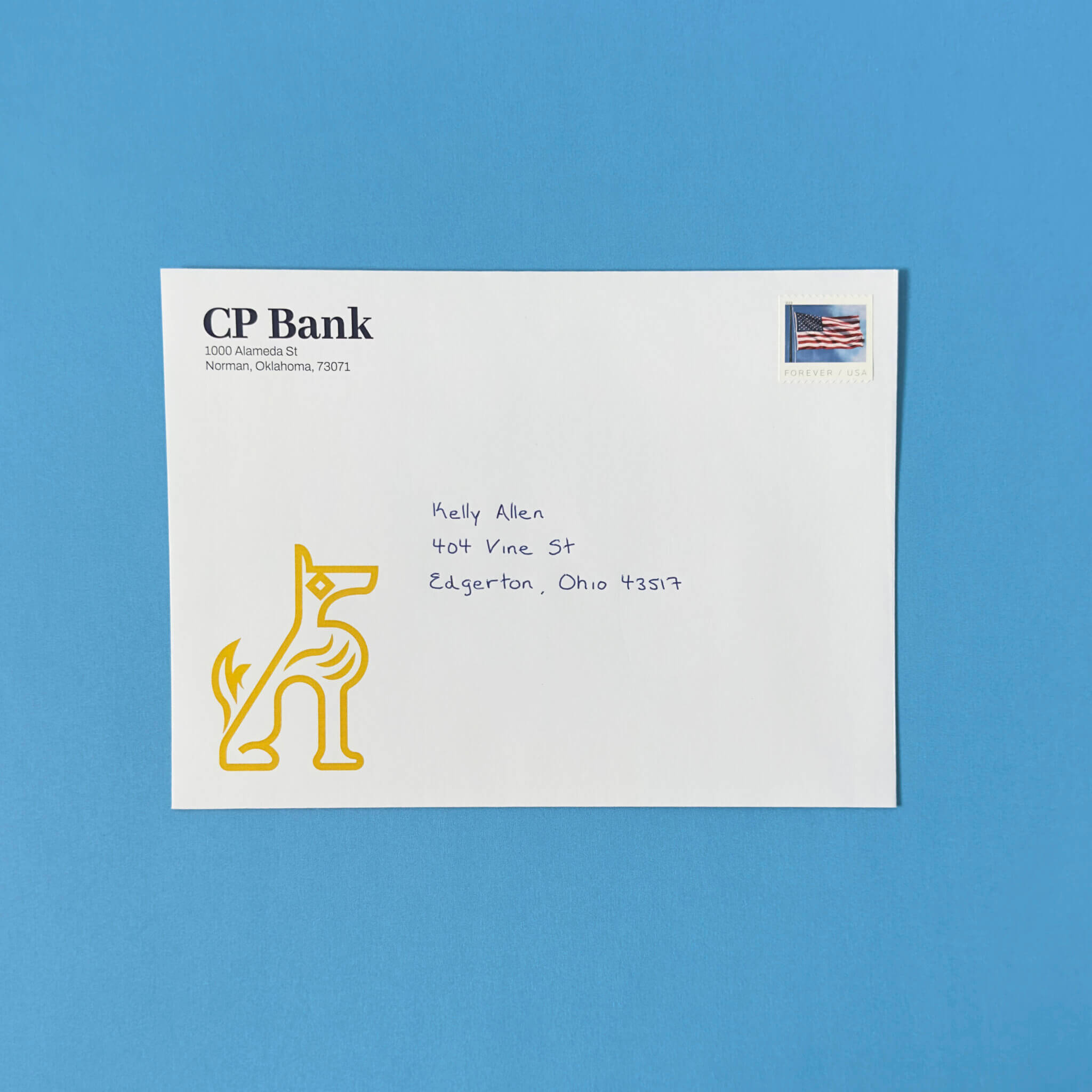 Example of Handwritten Envelope