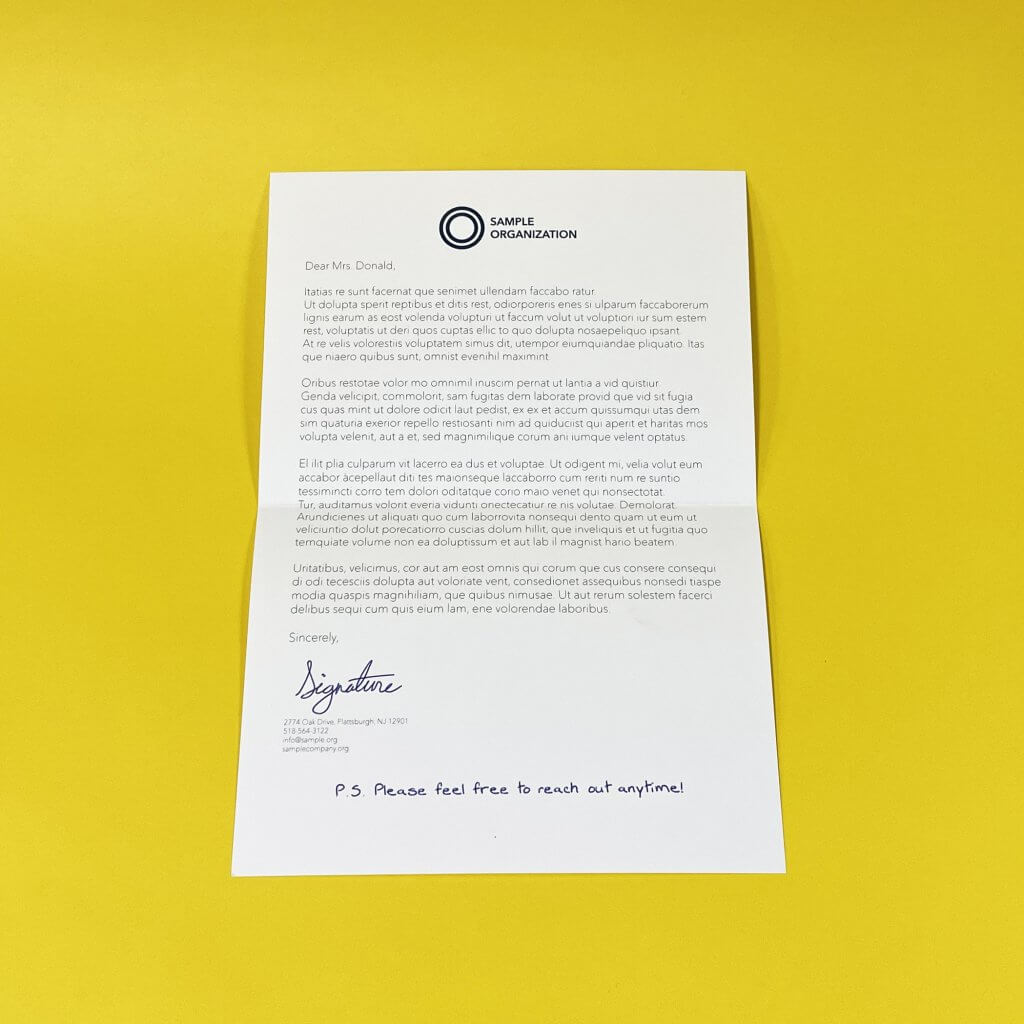 Solicitation Letter